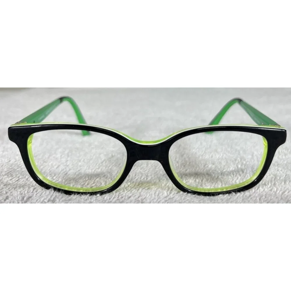 Marvel KIDS Hulk Superhero Green Black Square Eyeglasses Frames HUE1SM 46-17-132